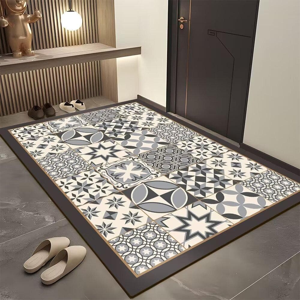 Lattice Carpet for Living Room Kitchen Floor Mat Balcony Entrance Doormat Home Non-slip Bedroom Bohemian Decor Large Soft Rug 40x60cm