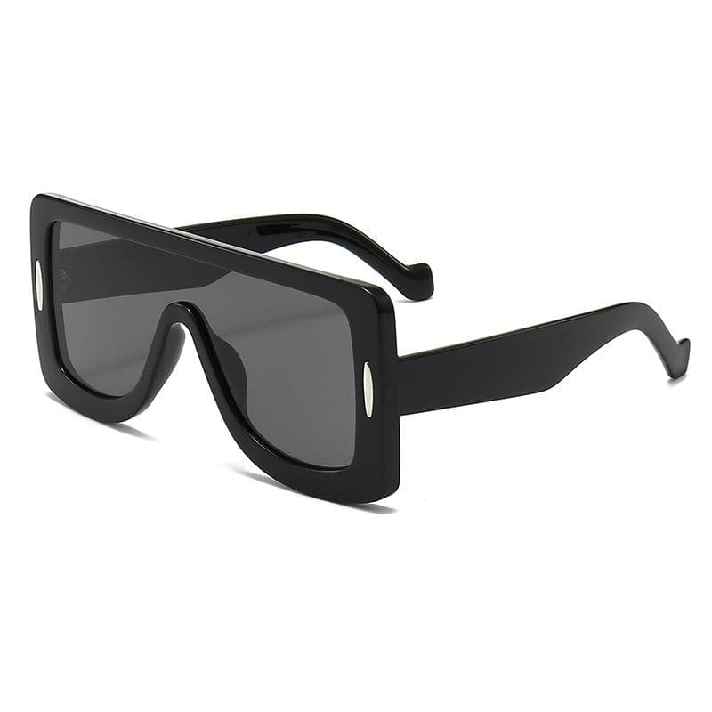 NEW Punk One Piece Sunglasses 2000S Y2K Hip Hop Luxury Brand UV400 Unisex Shades for Women Men as picture