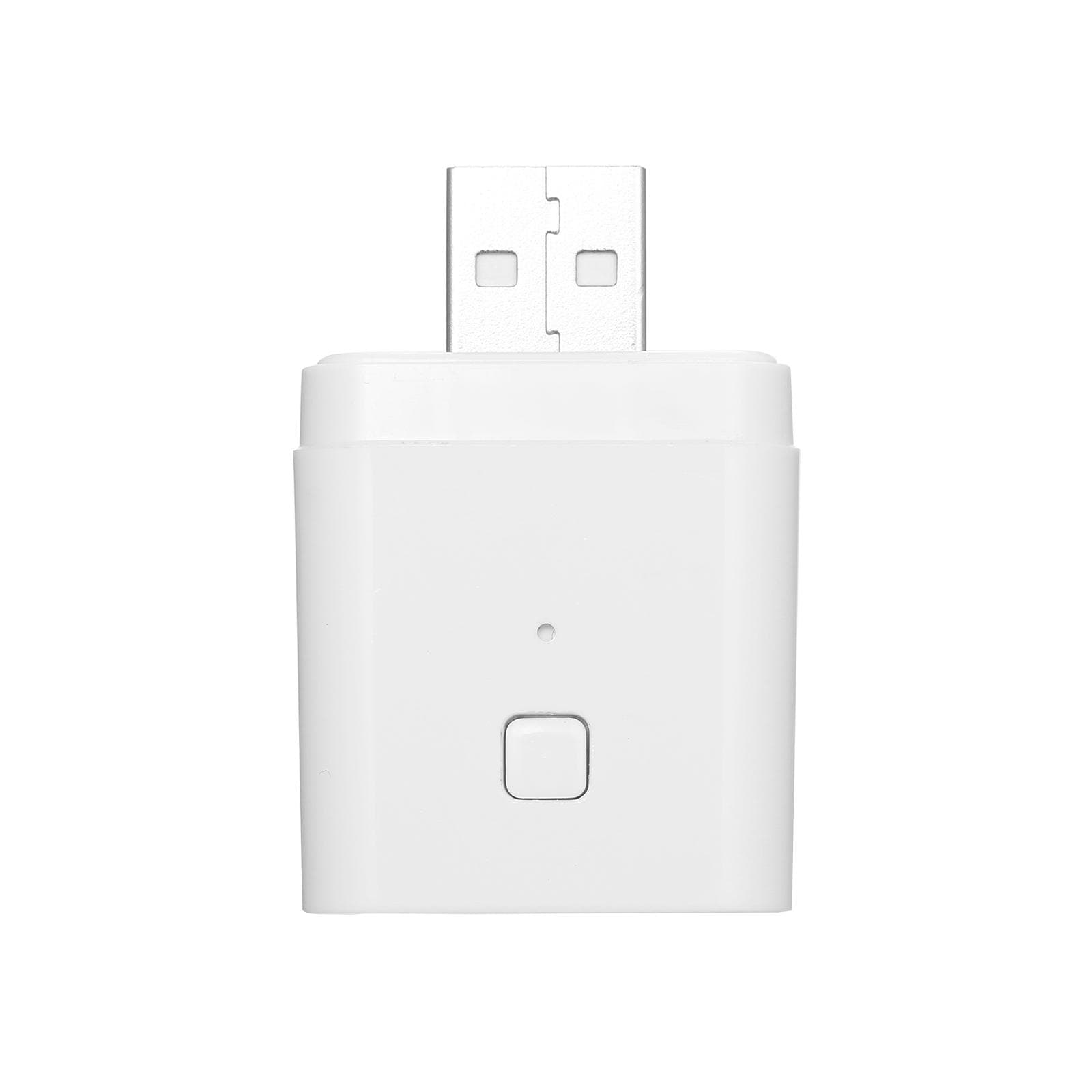 Tuya Micro 5V Wireless USB Smart Adaptor Flexible and Portable Make USB Devices Smart via Tuya APP Voice Control Compatible with Alexa Google Home 1pcs white