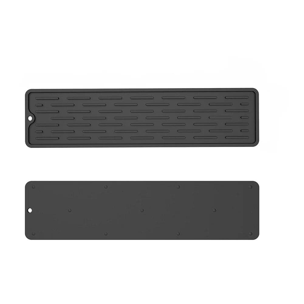 1Pcs Silicone Dish Drying Mat Anti Slip Sink Tray Countertop Mat Organizer Kitchenware Mat Storage Rack Kitchen Supplies black