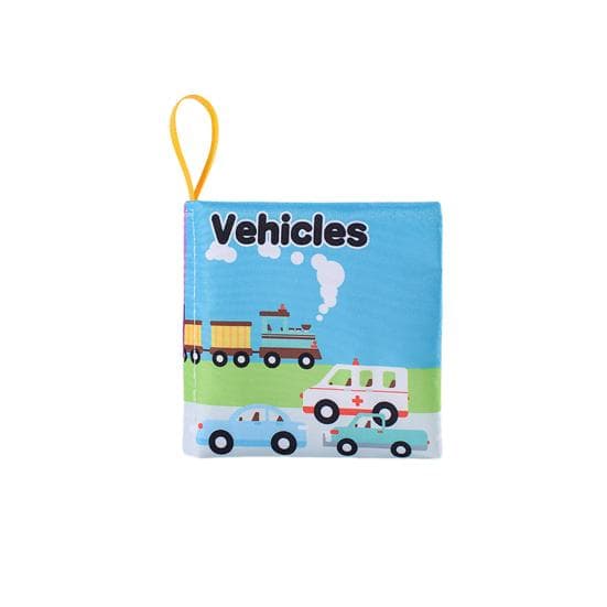 Baby Cloth Book Built-in Sound Paper Animals Numbers Fruits Transportation Colorful Cartoon Prints Brain Develop Educational Toy Sensory Book