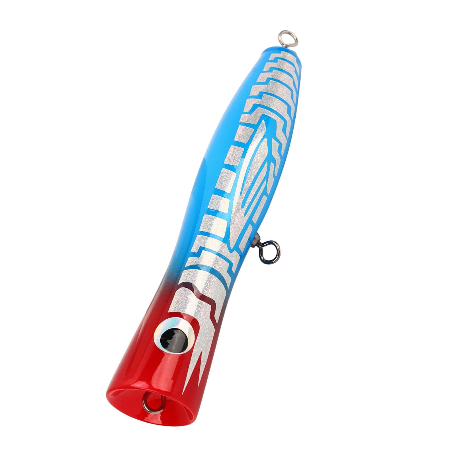 Popper Fishing Lure Attractive Colors Reflective Basswood 7.1in 3oz Large Popper Fishing Lure for