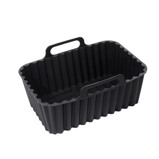 Silicone Air Fryer Pot Tray Liners BPA-Free Air Fryer Basket Replacement Air Large black