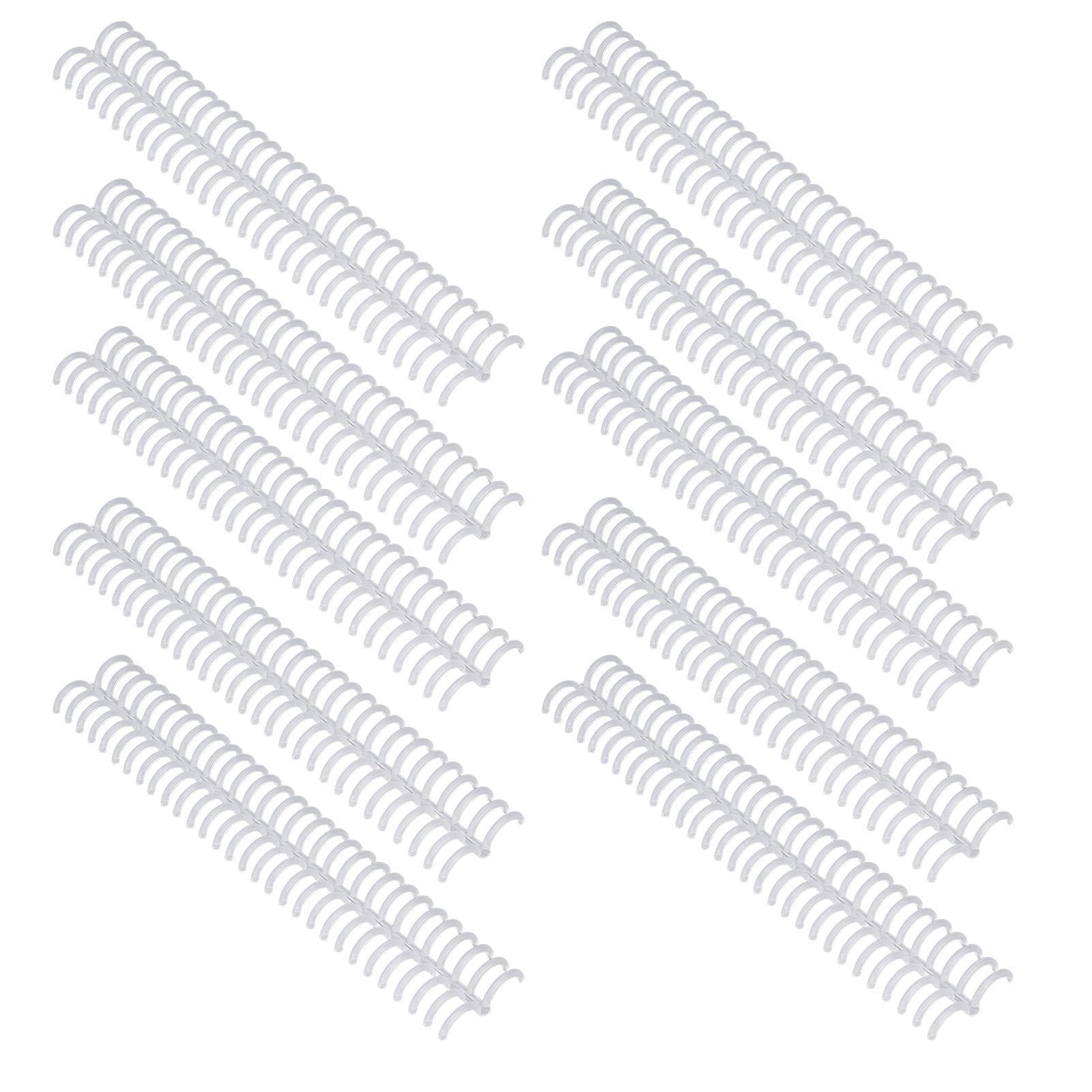 10 Pcs Binding Comb 19mm 30 Ring 150 Sheet Capacity Plastic Comb Binding Spines for A4 B5 A5 Paper