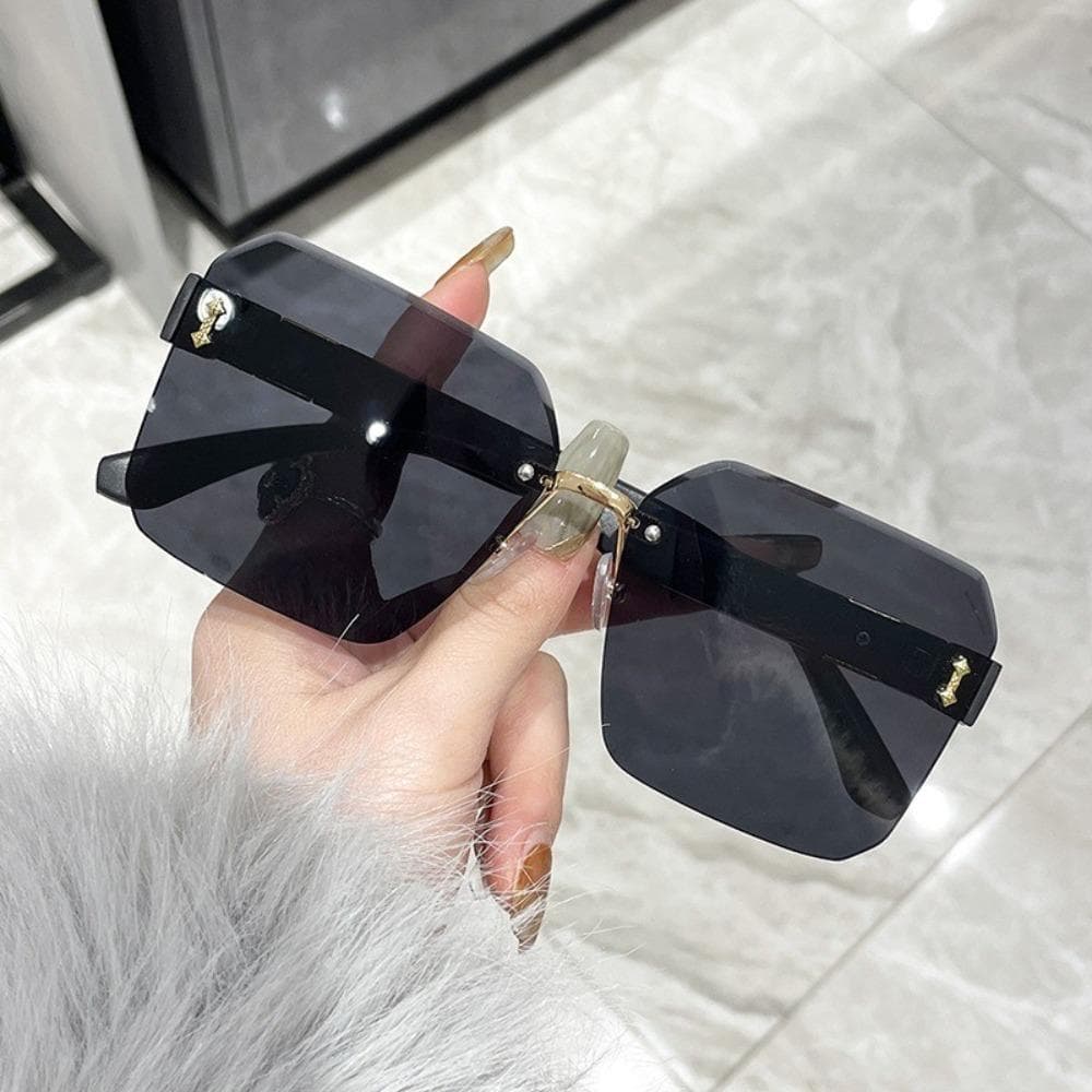 Gradient Color Square Sunglasses Women Retro UV Protection Fashion Shades