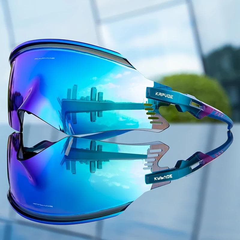 Kapvoe Cycling Sunglasses UV400 MTB Eyewear for Outdoor Sports Bike Goggles Men Women 1LENS