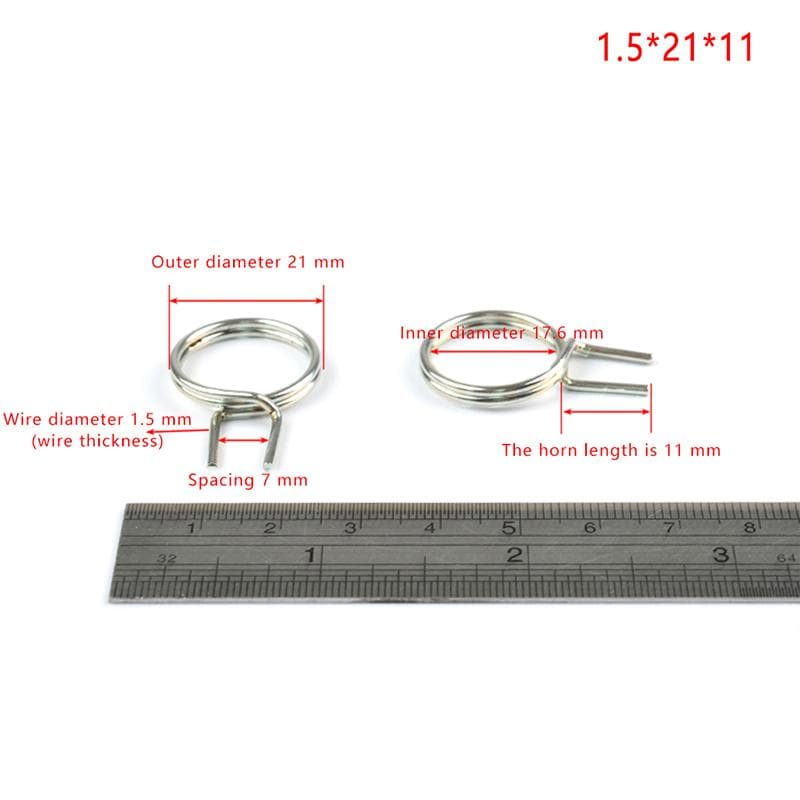 3Pcs Door Handle Springs Door Lever Knob Latch Replacement Coil Torsion Spring 1.5*21*11