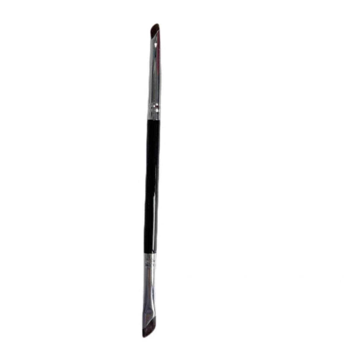 1pc Dual Ended Eyeliner Brush/Fine Detail Shader Brush/Eyeshadow Blending Brush, Angled Brow Brush,Eyebrow Brush,Eyeshadow Brush black