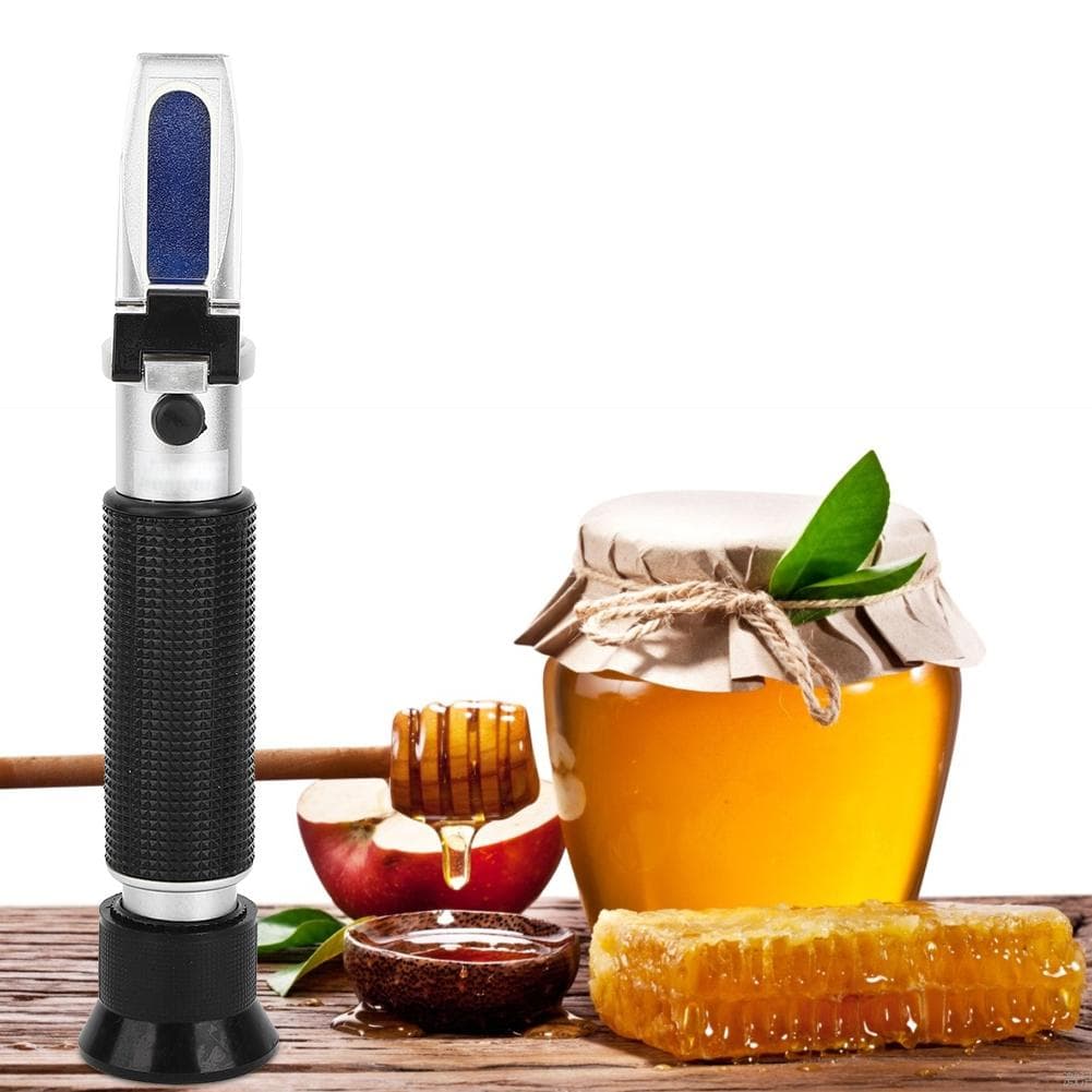 Refractometer Concentration Meter Handheld Tool 010percent for Automatic Temperature Compensation