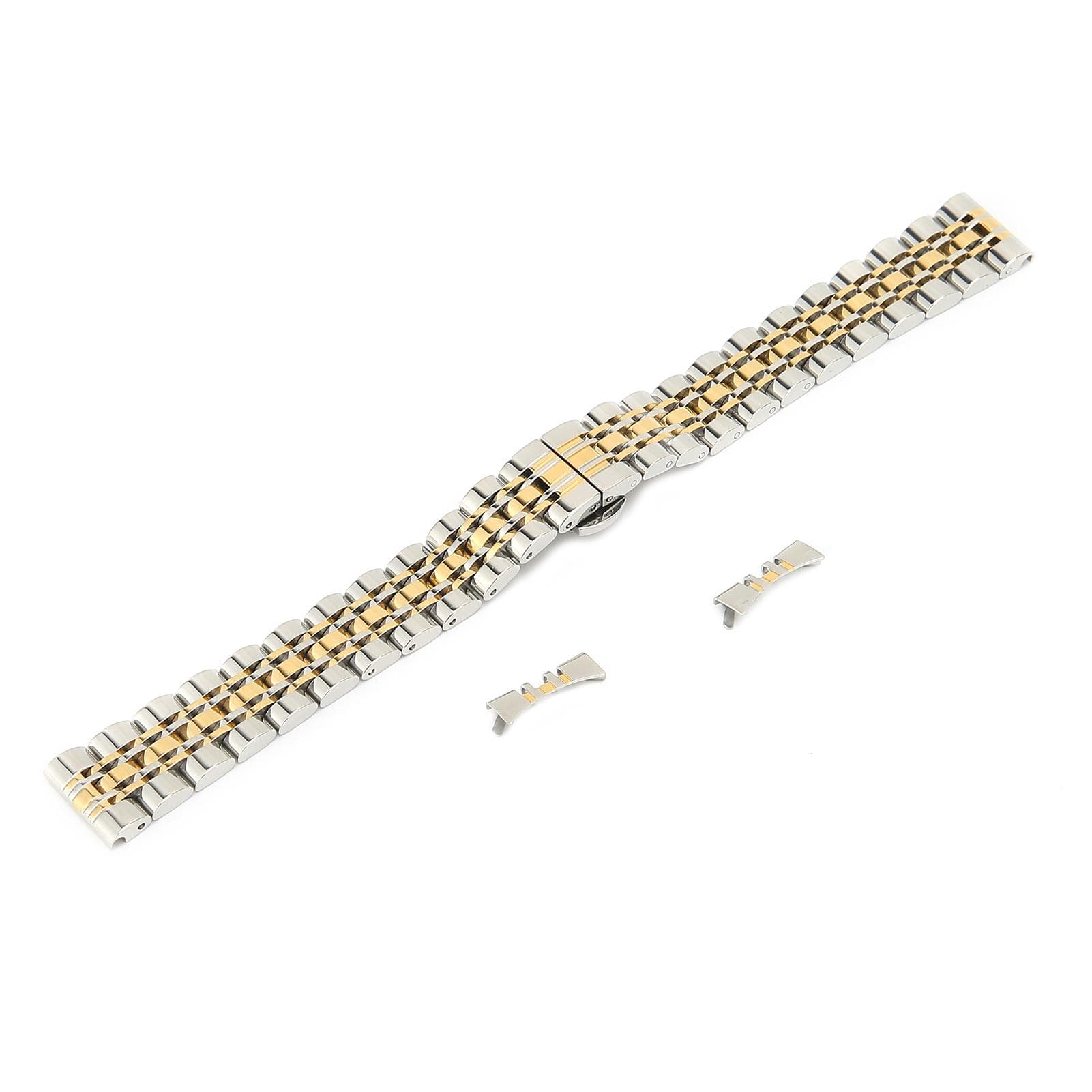 Professional Replacement Watch Band Length Adjustable Watch Strap Accessory Parts Golden16mm / 16