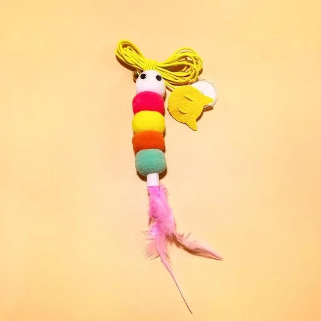 1pc Katten Spullen Door Hanging Elastic Rope Cat Toy Pet Toy Cat Interactive Self-Hilarious Toy Swing Toy Cat pink