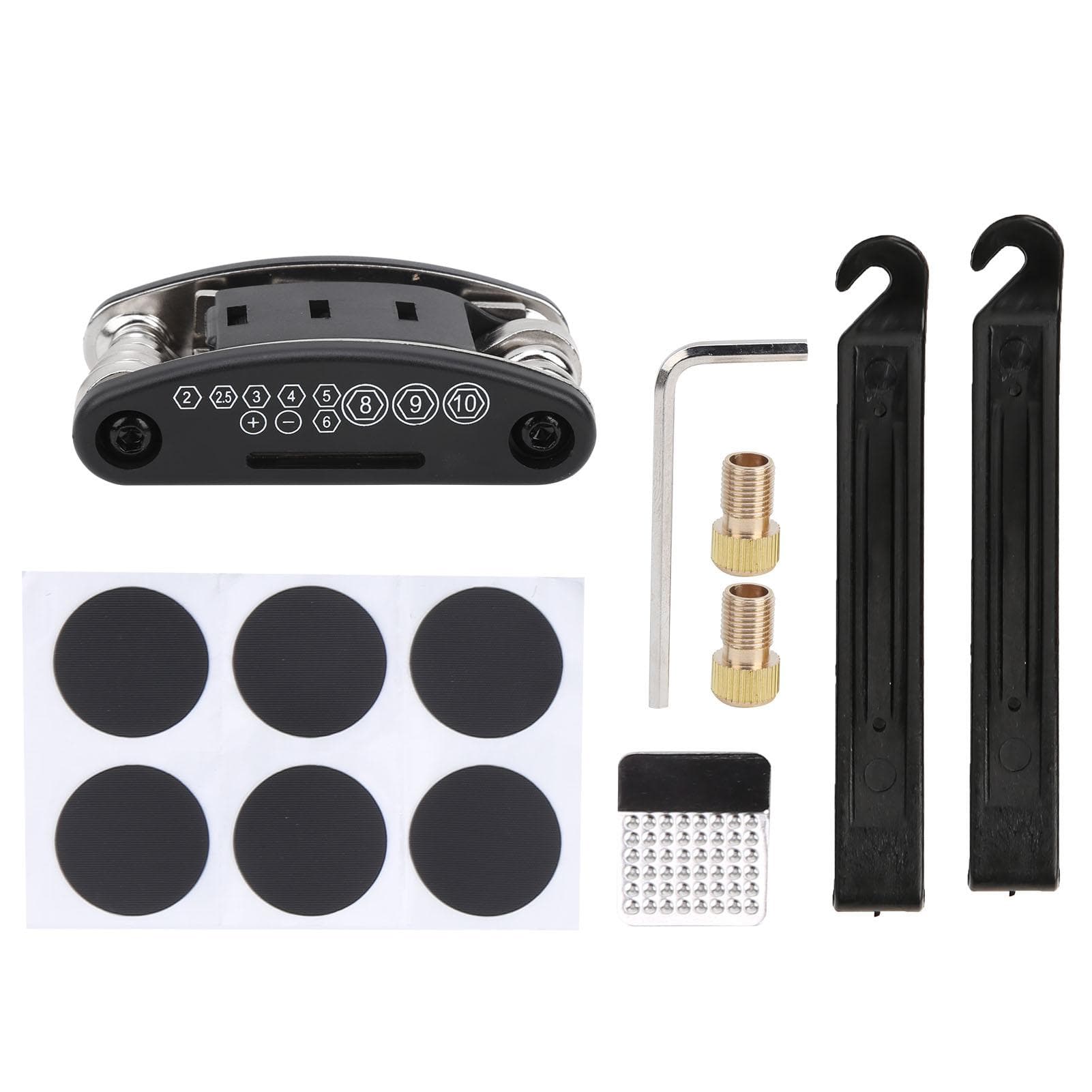 Bicycle Fast Tire Repair Kit Tire Lever 16 in 1 Multifunction Tool Bike Maintenance Set