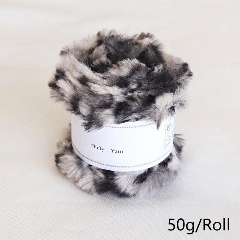 50g/Roll Hand Knitting Wool Yarn Faux Fur Mink Yarn Crochet Weaved Thread Fluffy Colorful