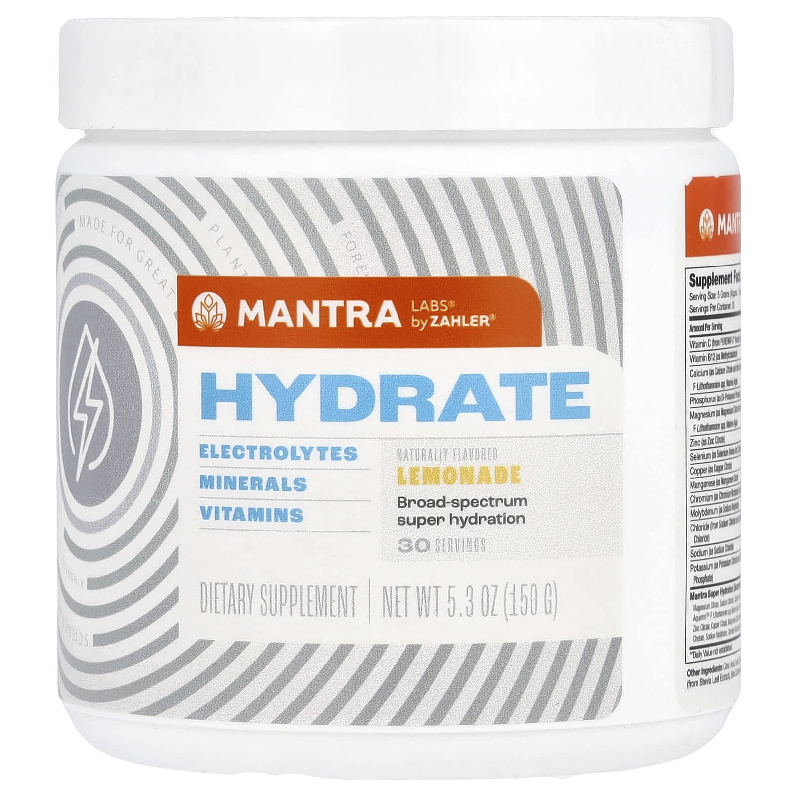 Zahler, Hydrating, Lemonade, 5.3 oz (150 g)