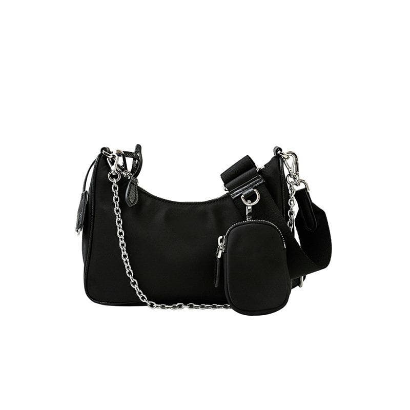 Multi-functional Small Bag, Fashionable and Versatile for Women, Underarm Bag, Single-shoulder Crossbody Bag, Chain Handbag black