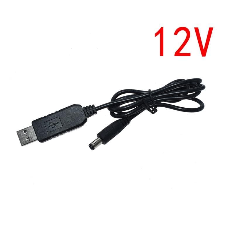 Game Component USB To DC USB Power Boost Line DC 5V To DC 12V Step UP Module USB Converter Adapter Cable 2.1x5.5mm Plug 12V