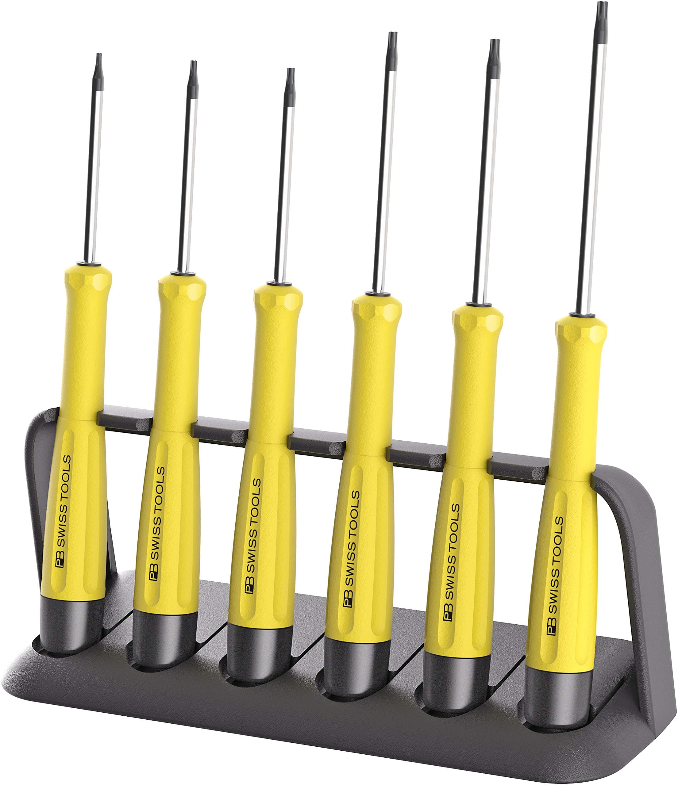 PB SWISS TOOLS 8643ESD SwissGrip ESD Precision Screwdriver Set with Stand