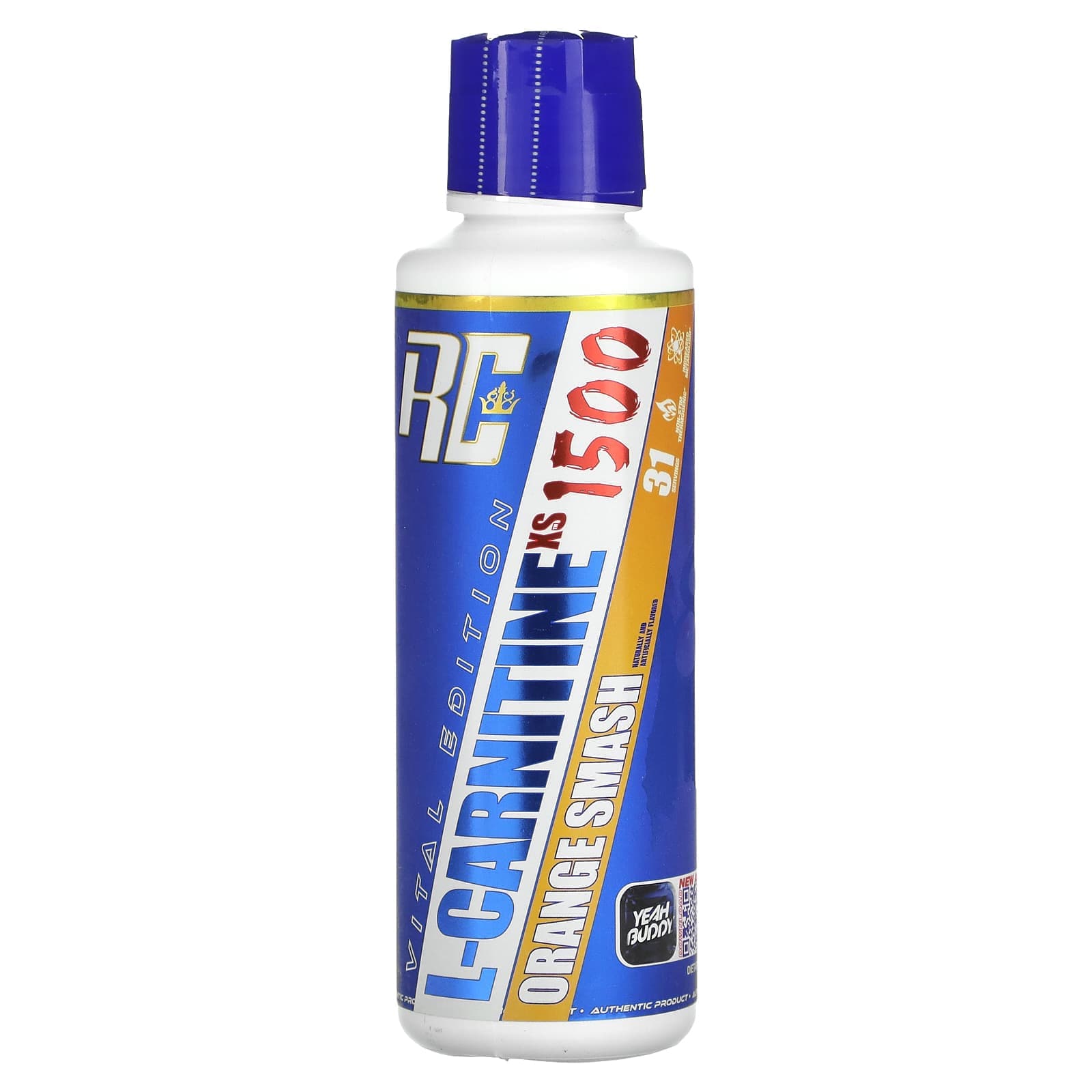 Ronnie Coleman, Vital Edition, L-CarnitineXS 1500, Orange Smash, 16 fl oz (473.28 ml)