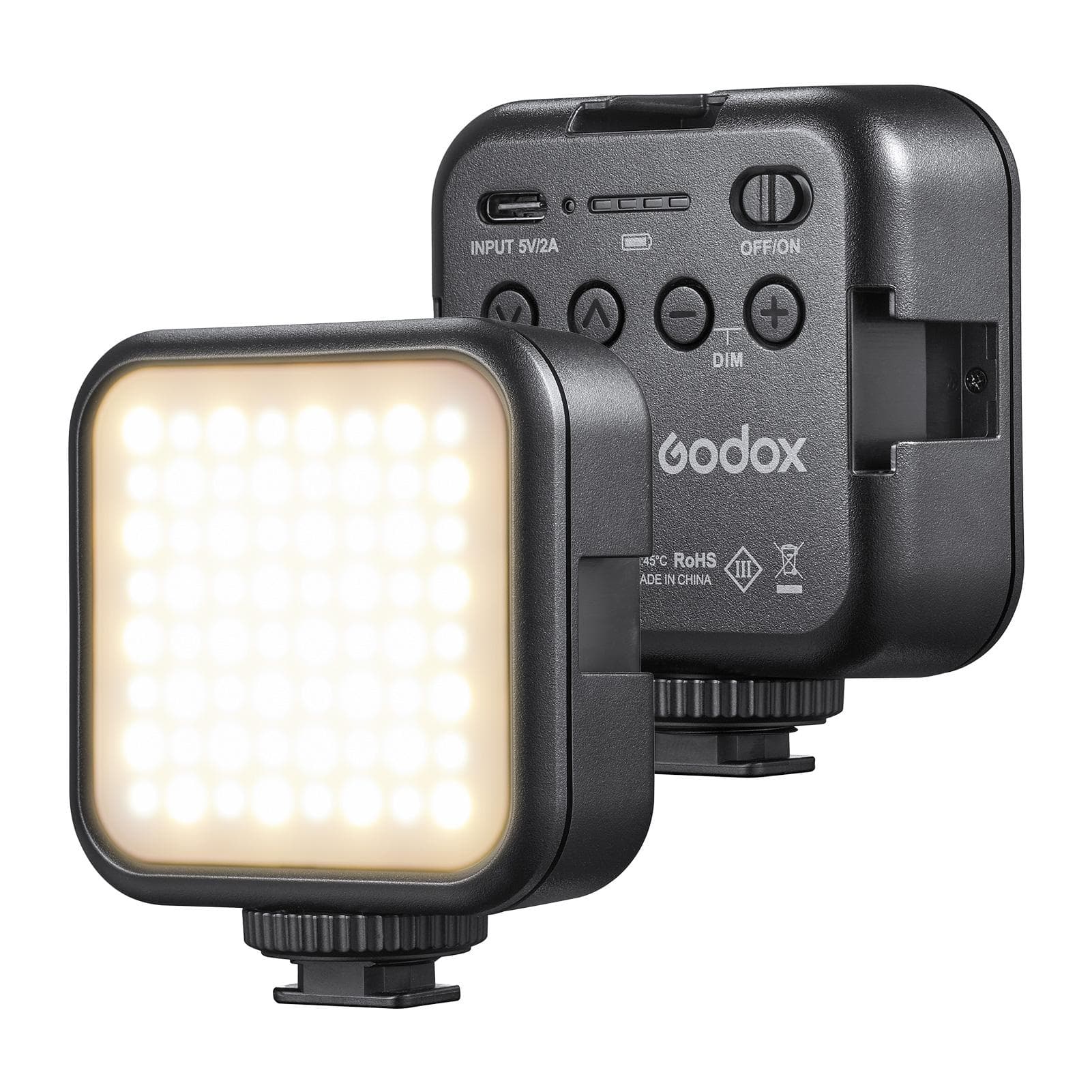 Godox LITEMONS LED6Bi Bi-color Temperature LED Video Light Rechargeable Mini Fill-in Light black