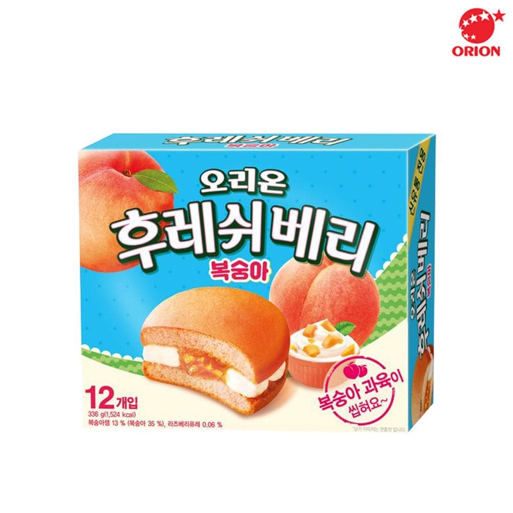 Orion Fresh Berry Peach Flavor 336g (12 Packages)