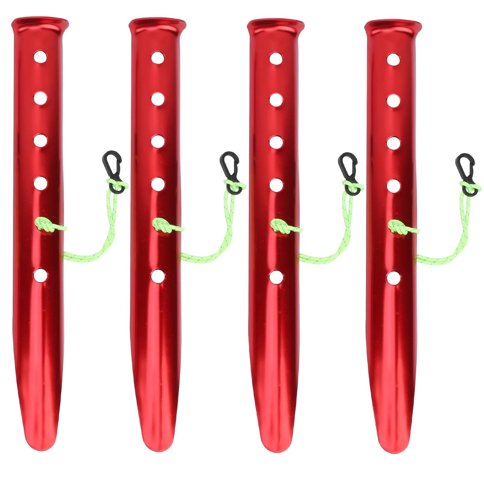 4pcs Aluminium Alloy Tent Pegs Stake Windproof Ushaped Snow Mud Nails Camping Equipment