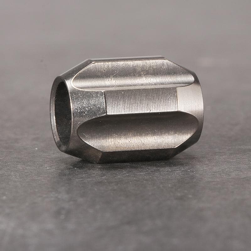 A Colorful Series Titanium Alloy Knife Beads Pendant Outdoor Knife Lanyard Camping Gear Survival EDC Paracorde Servival Tools silver