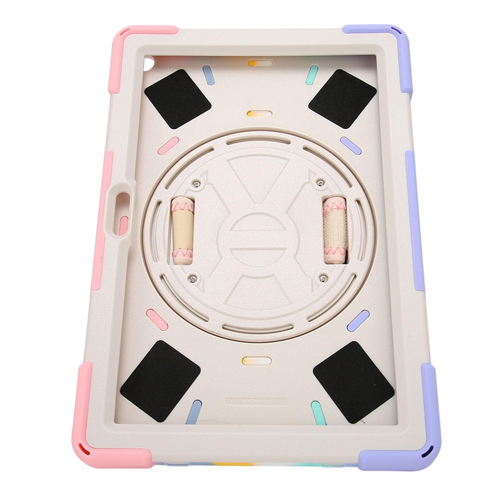 Tablet Shockproof Case Multiple Protection Tablet Cover with Shoulder Straps for Fire HD 10 for HD pink