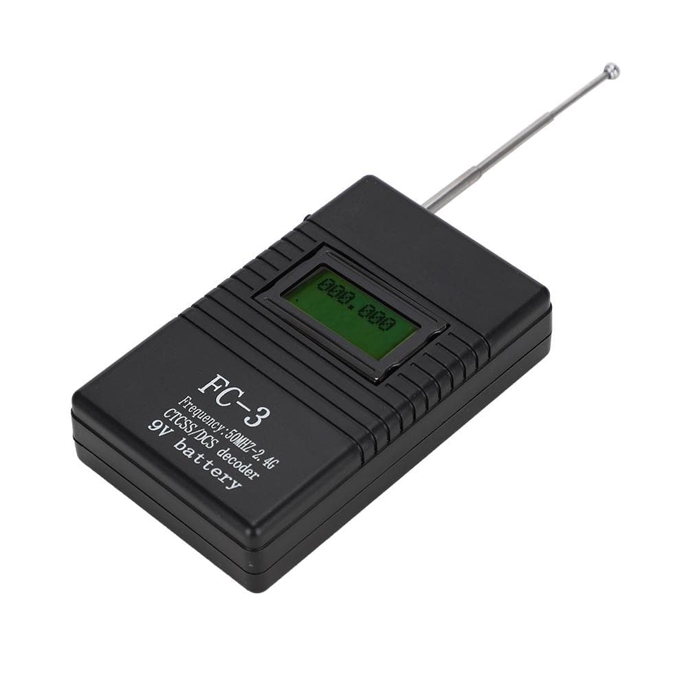 Portable Walkie Talkie RF Power Frequency Counter Meter Tester Decoder 50MHZ-2.4G