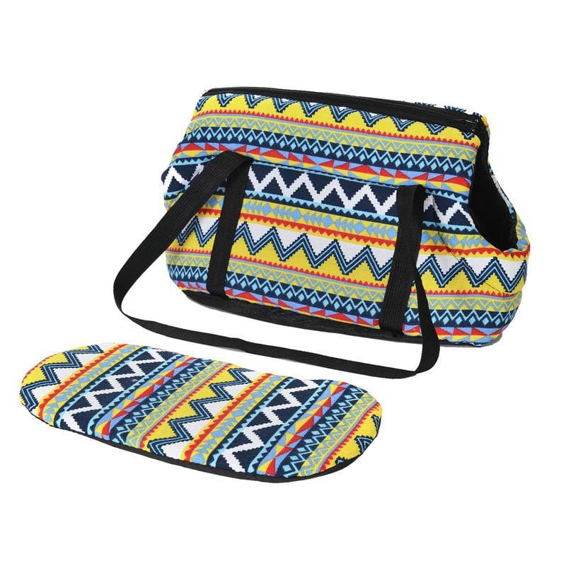 Classic Pet Carrier For Small Dogs Cozy Soft Puppy Cat Dog Bags Backpack Outdoor Travel Pet Sling Bag Pet Supplies multicolour