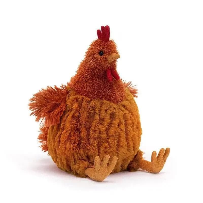 New Simulation Chicken Plush Toy Rooster Mother Hen Doll Children's Birthday Gift Rooster brown