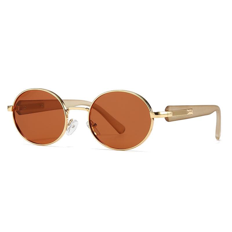 Trendy Retro Round Sunglasses for Men Women Cross Border European American Ins Style Street Photography Modern Charm