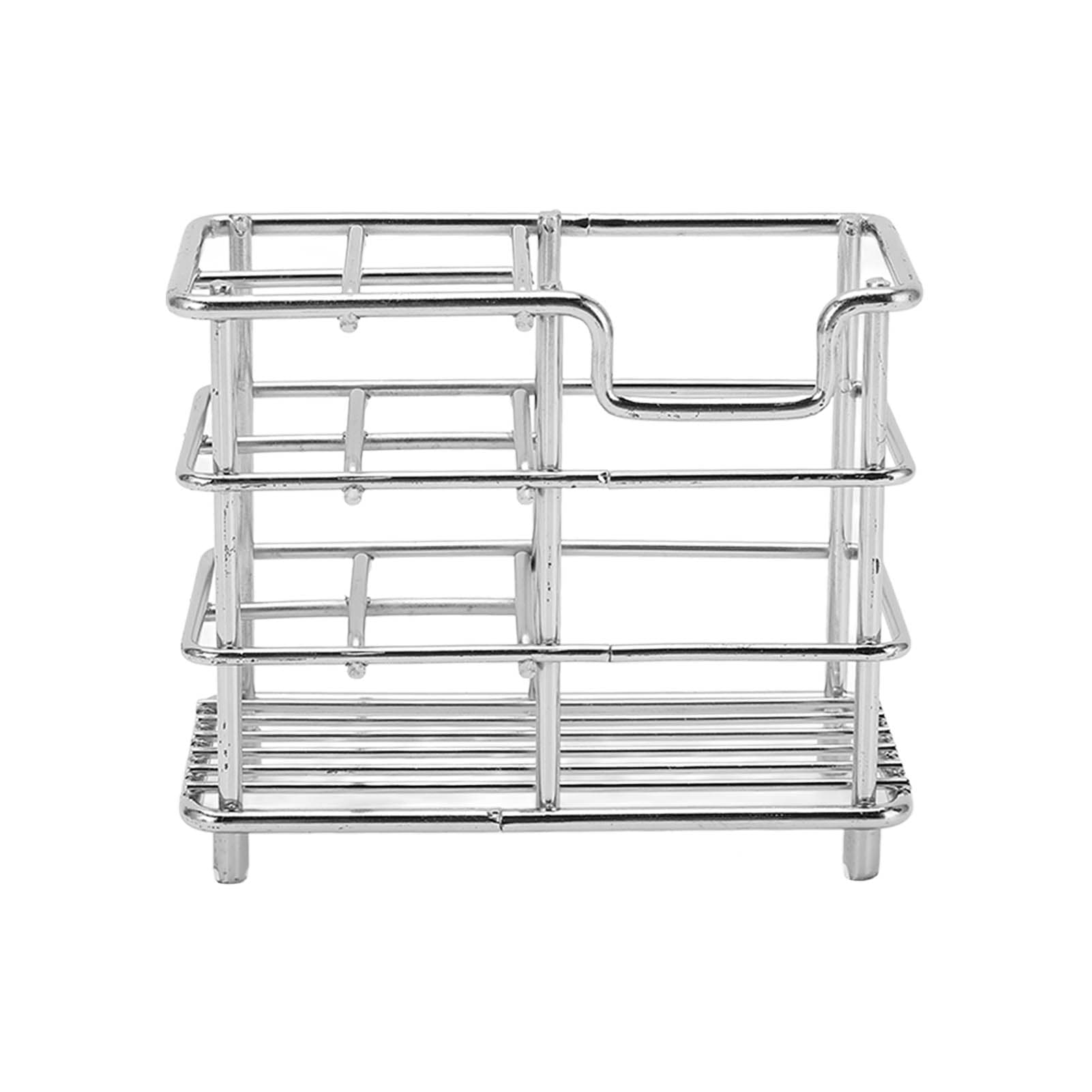Toothbrush Holder Stand Toothpaste Storage Stand Stainless Steel Toothbrush Holder for Bathroom