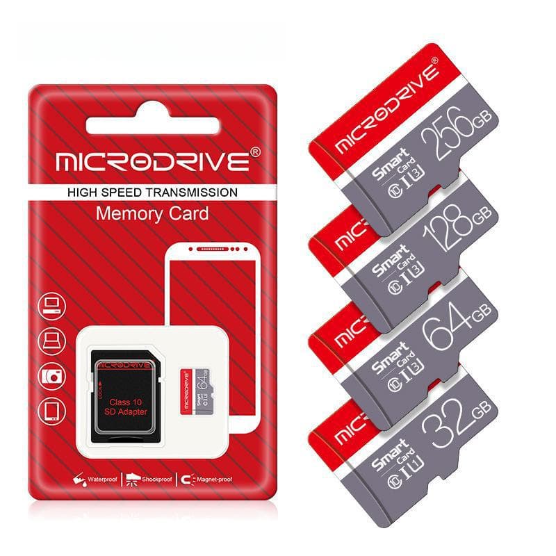TF Memory Card for Mobile Phones, Dash Cams & Cameras - Available in 8GB, 32GB, 64GB, 128GB, and 256GB. High Speed U3 50GB