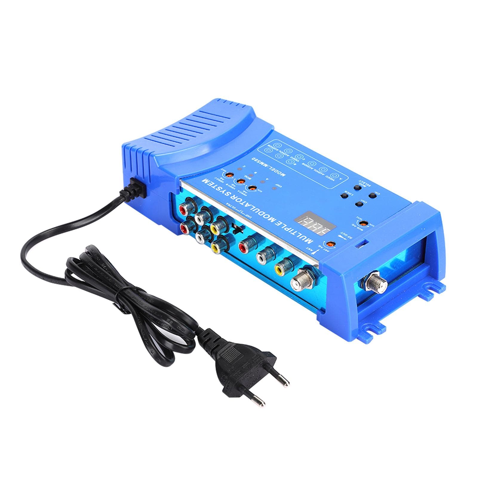 MMS80 Home Modulator Aluminium Alloy Multiple Modulation System UHF EU Plug
