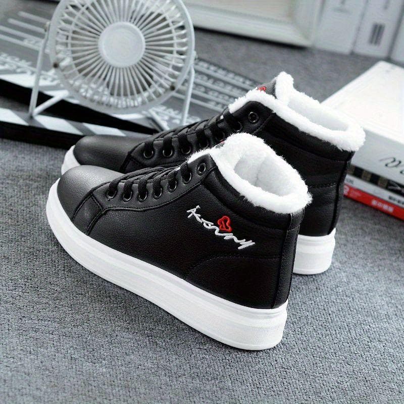 Cotton Shoes Women's Velvet Sports, Winter Thick, Warm, Casual, Versatile, Autumn and Winter Board Shoes 40