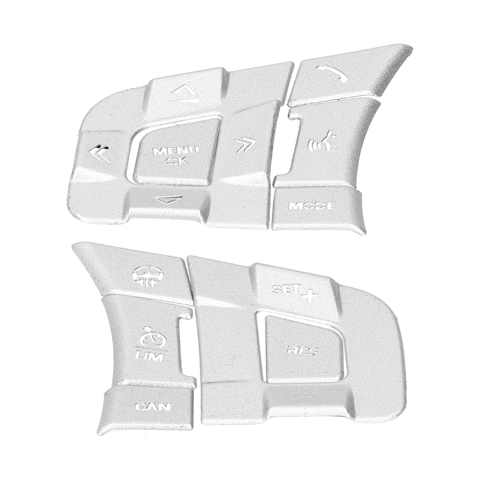 10Pcs Steering Wheel Button Cover Trim Fit for Jaguar XE XF XJL XFL FPace X760 X260 X761