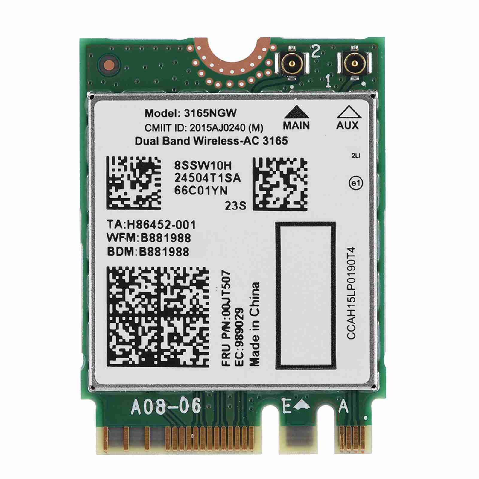 For Lenovo Intel3165 Dual Band Wireless AC 3165NGW NGFf M2 433m Bluetooth4.2 802.11AC Card