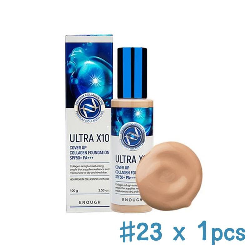 Enough Premium Ultra X10 Cover Up Collagen Foundation 100ml (9 Options) 23