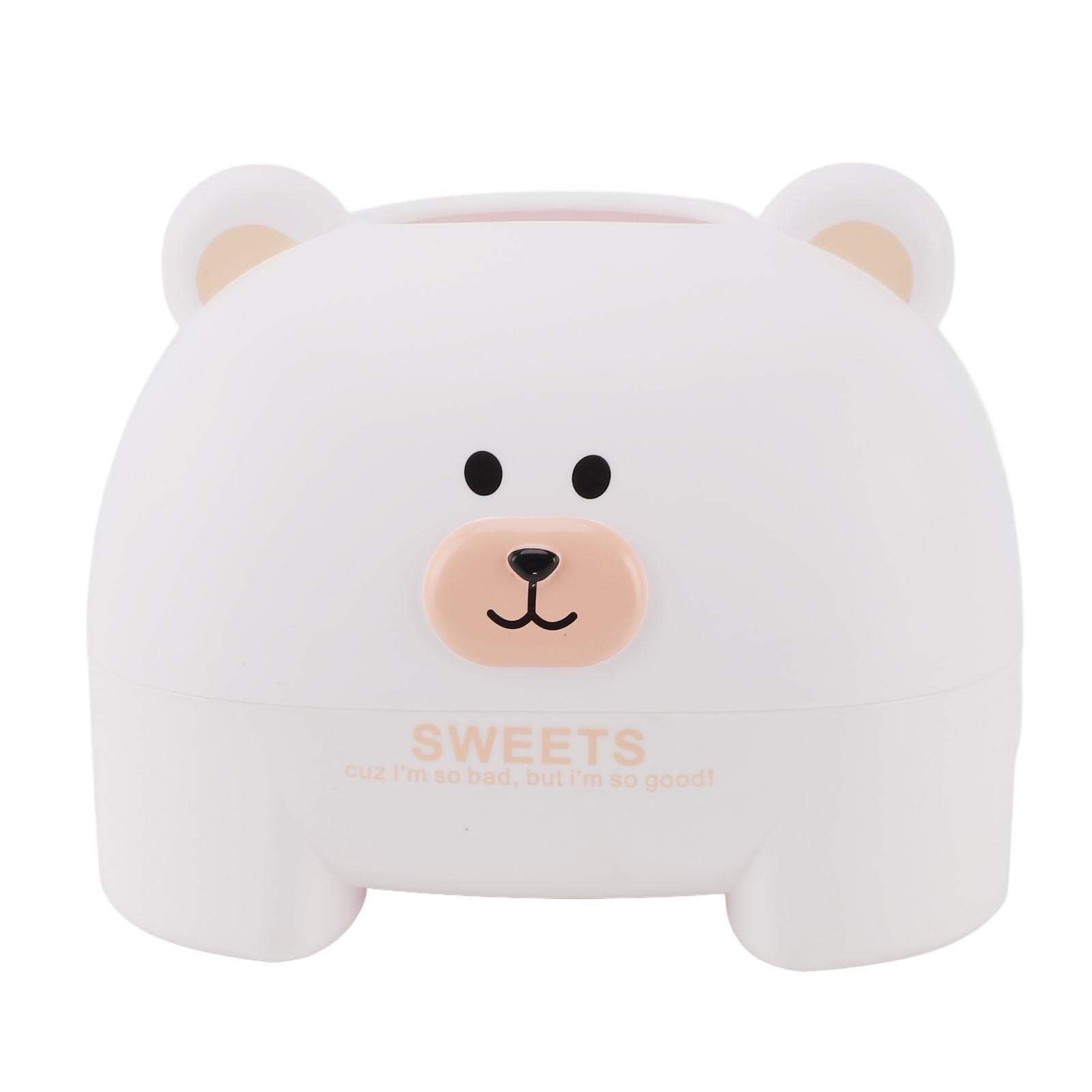Tissue Holder Cartoon Animal Tissue Napkin Box for Kitchen Living Room Lovely Home Decoration white