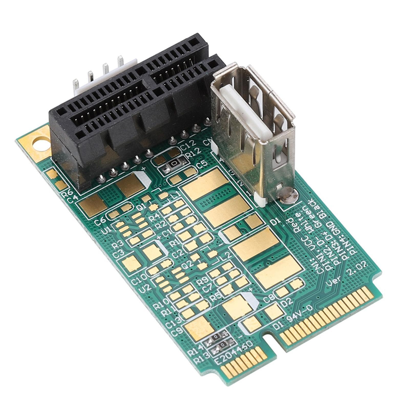 Mini PCI-E To PCI Express 1X Slot Adapter Riser Card Test PCI-E 4X8X16X