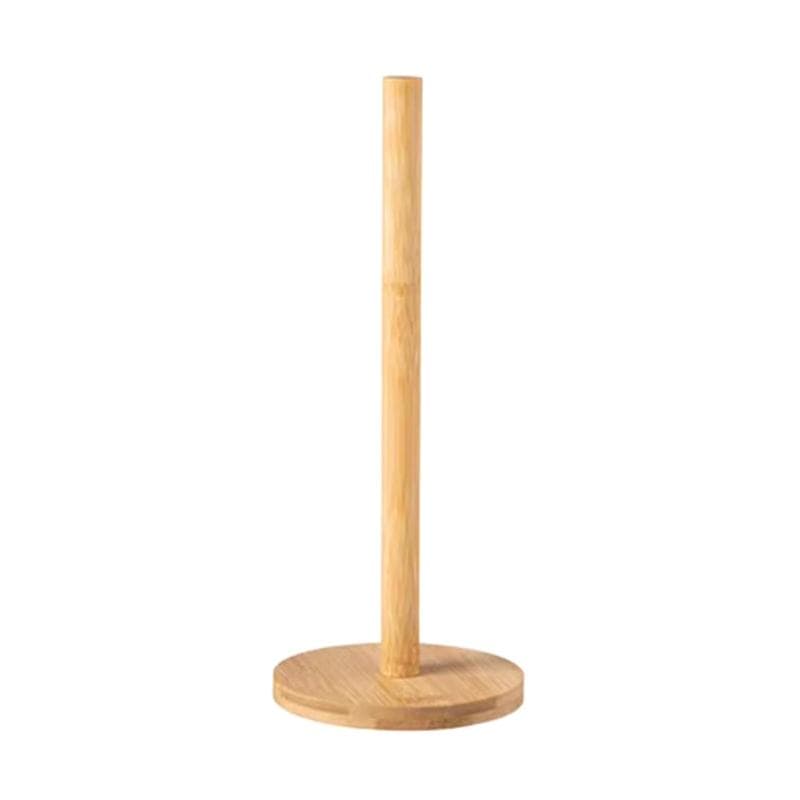 Kitchen Wooden Roll Paper Towel Holder Bathroom Tissue Vertical Stand Disposable Paper Pot Kitchen Toilet Storage Accessories
