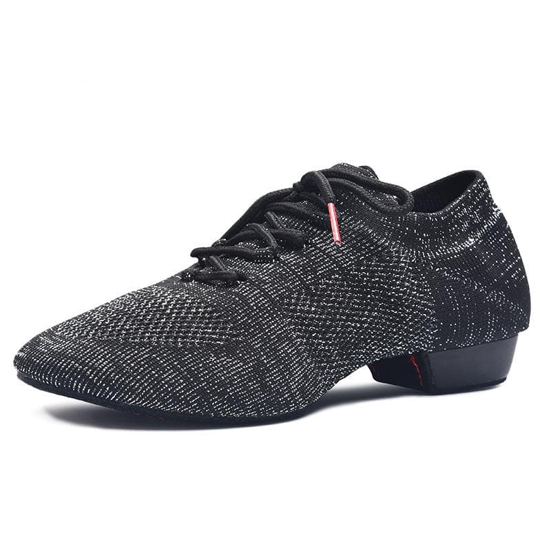 Women's Dance Training Shoes Professional Teacher Latin Dance Shoes Indoor Outdoor Square Jazz Ballroom Dance Shoes 38 black