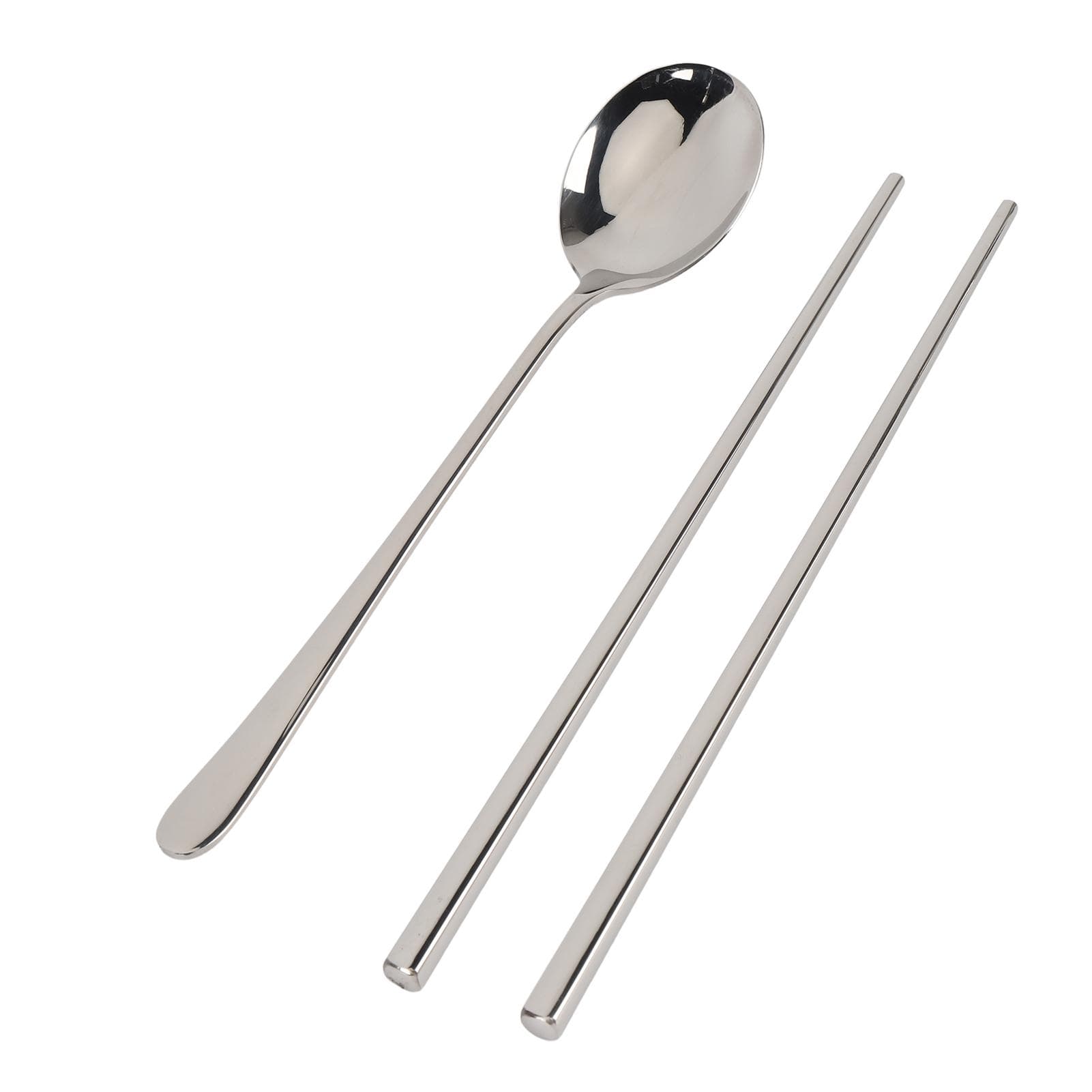 Chopsticks Spoon Set Stainless Steel Portable Silverware Set Travel Utensil Kit Camping Supplies