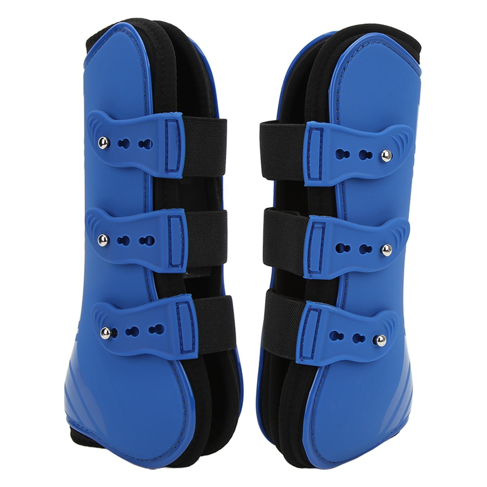 2pcs Horse Front Leg Boots PU Shell Horse Tendon Boots for Jumping Running SportsBlue Front Legs L L