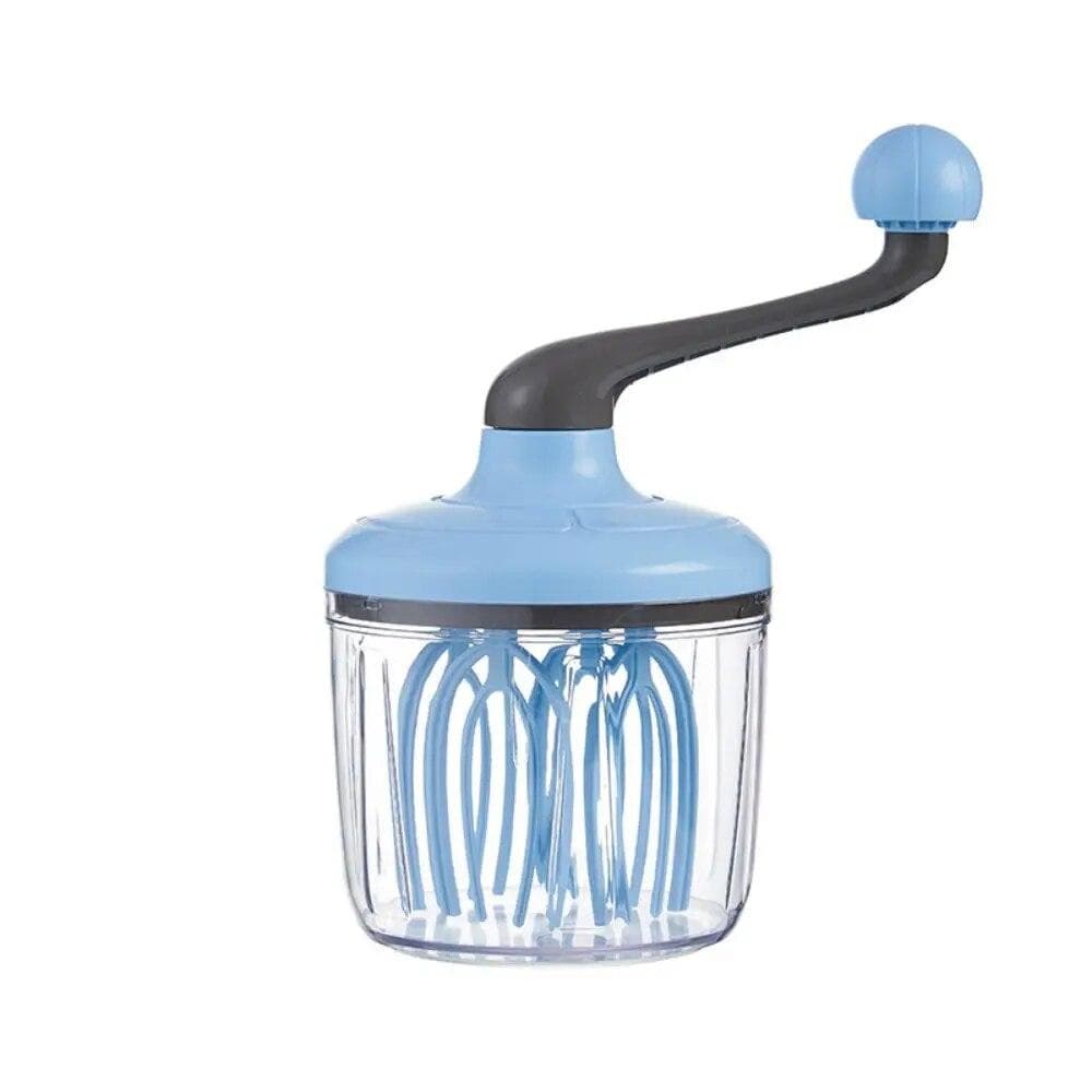 1pc Multifunctional Manual Egg Beater, Baking Tools,Household Small Manual Beater,Food Processing Machine,Kitchen Accessories blue