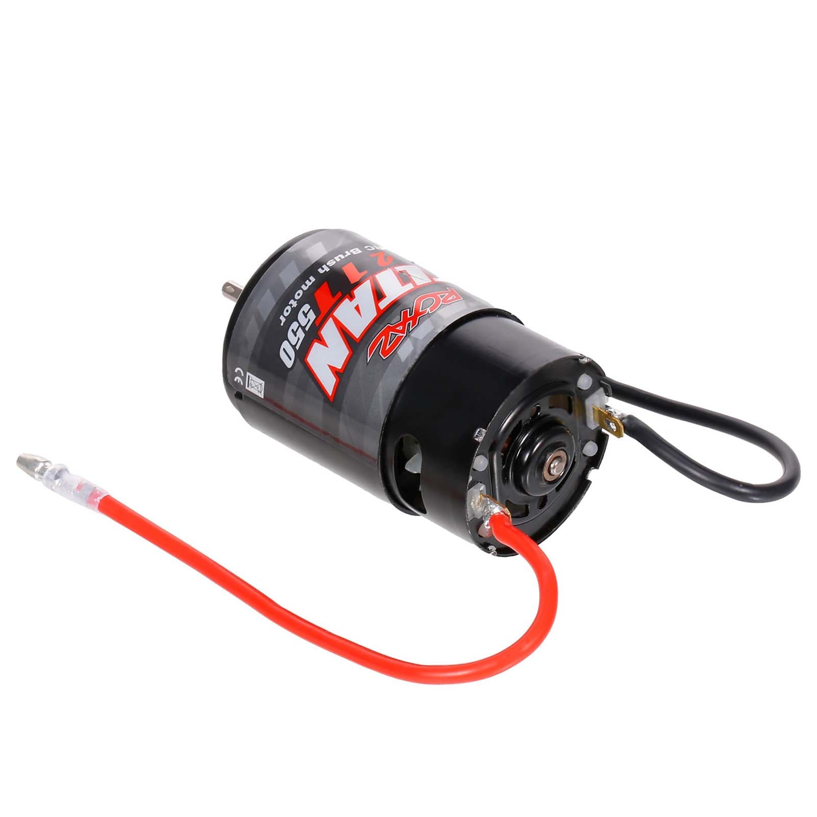 550 21T Brushed Motor for 1/10 RC Trail Crawler Car HSP HPI Wltoys Kyosho Brushed TRAXXAS Trx-4 black