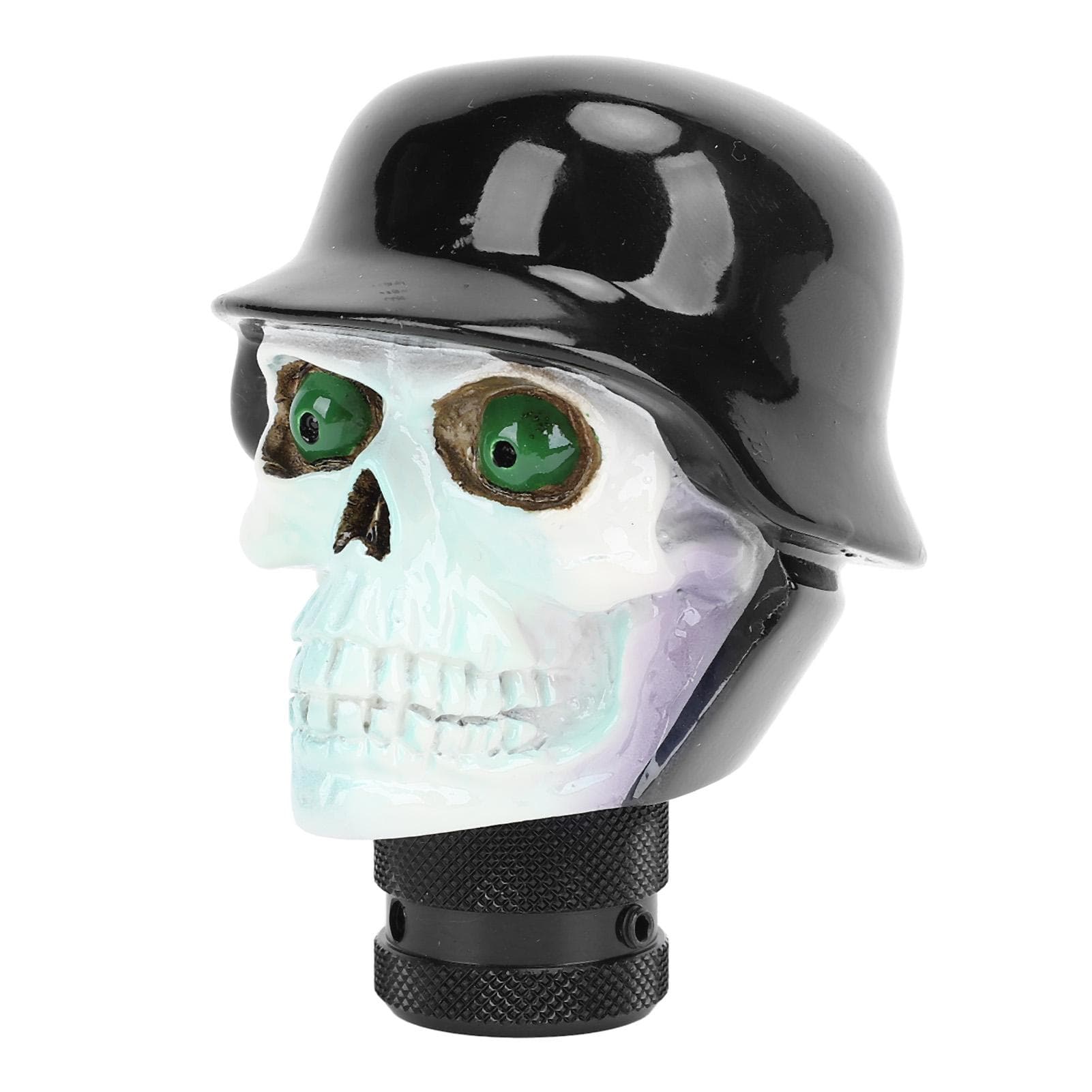 Skull Gear Shift Knob 8MM 10MM 12MM Adapters Resin Skull Transmission Gear Shifter Lever Knob for