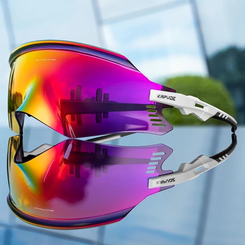 Kapvoe Cycling Sunglasses UV400 MTB Eyewear for Outdoor Sports Bike Goggles Men Women 1LENS