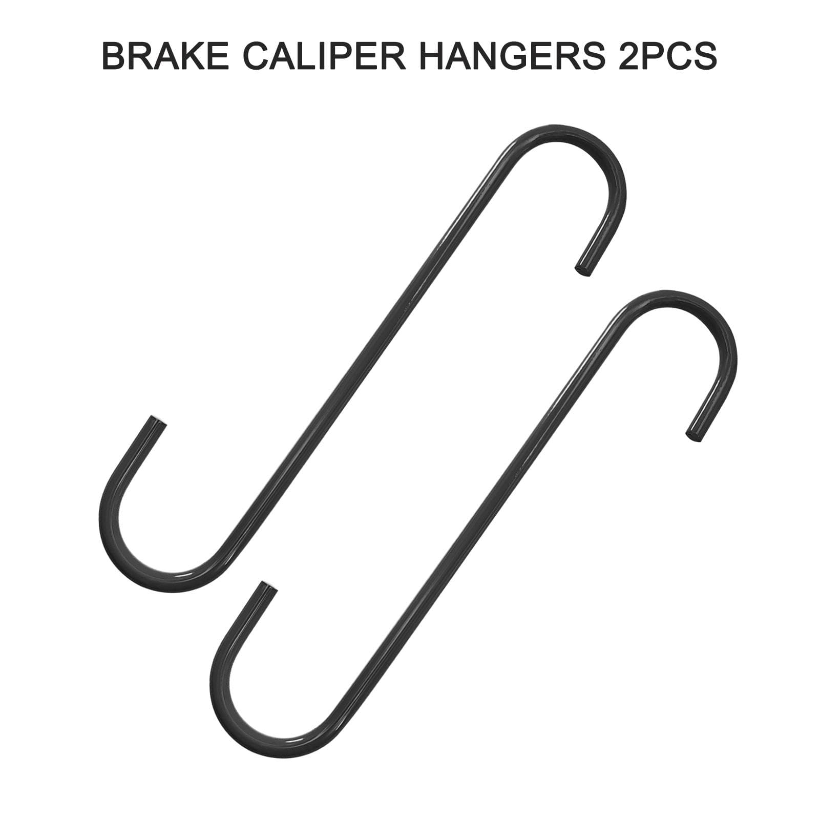Automotive Brake Caliper Hooks with Rubber Tips 2PCS Brake Caliper Hangers Excellent Brake Caliper without rubber tips black