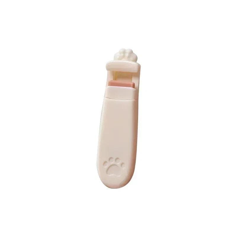 1/2Pcs Eyelashes Curler Cute Designs Cat Claw Long Lasting Professional for Women Makeup Accessories Tool Fit All Eyelash Shapes S white
